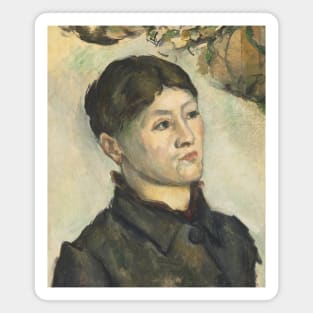 Portrait of Madame Cezanne by Paul Cezanne Magnet